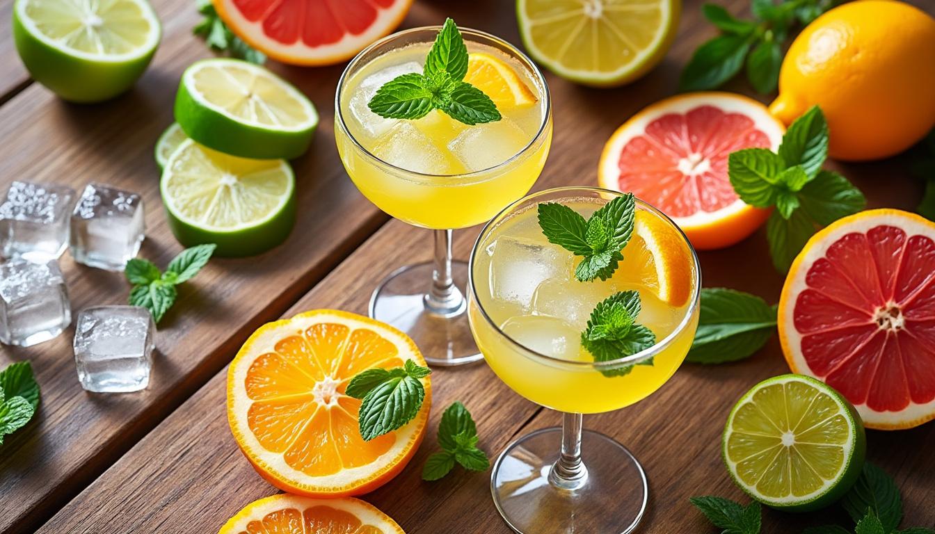 découvrez des idées originales de recettes de cocktails au gin et jus de fruit pour des boissons fraîches et savoureuses à tester chez vous.