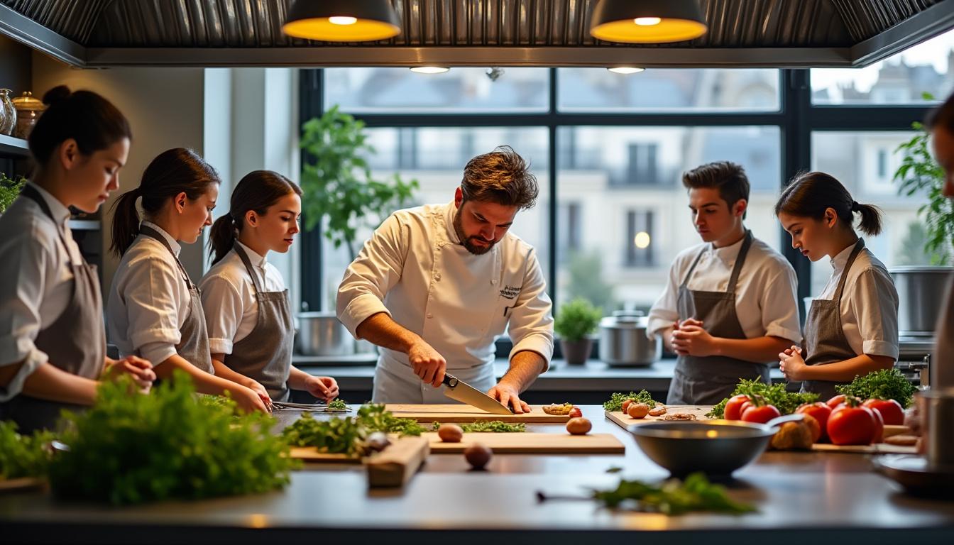 découvrez les cours de cuisine à paris avec cyril lignac : participez à des ateliers pratiques, consultez les avis des participants et trouvez les meilleures adresses pour apprendre à cuisiner comme un chef.