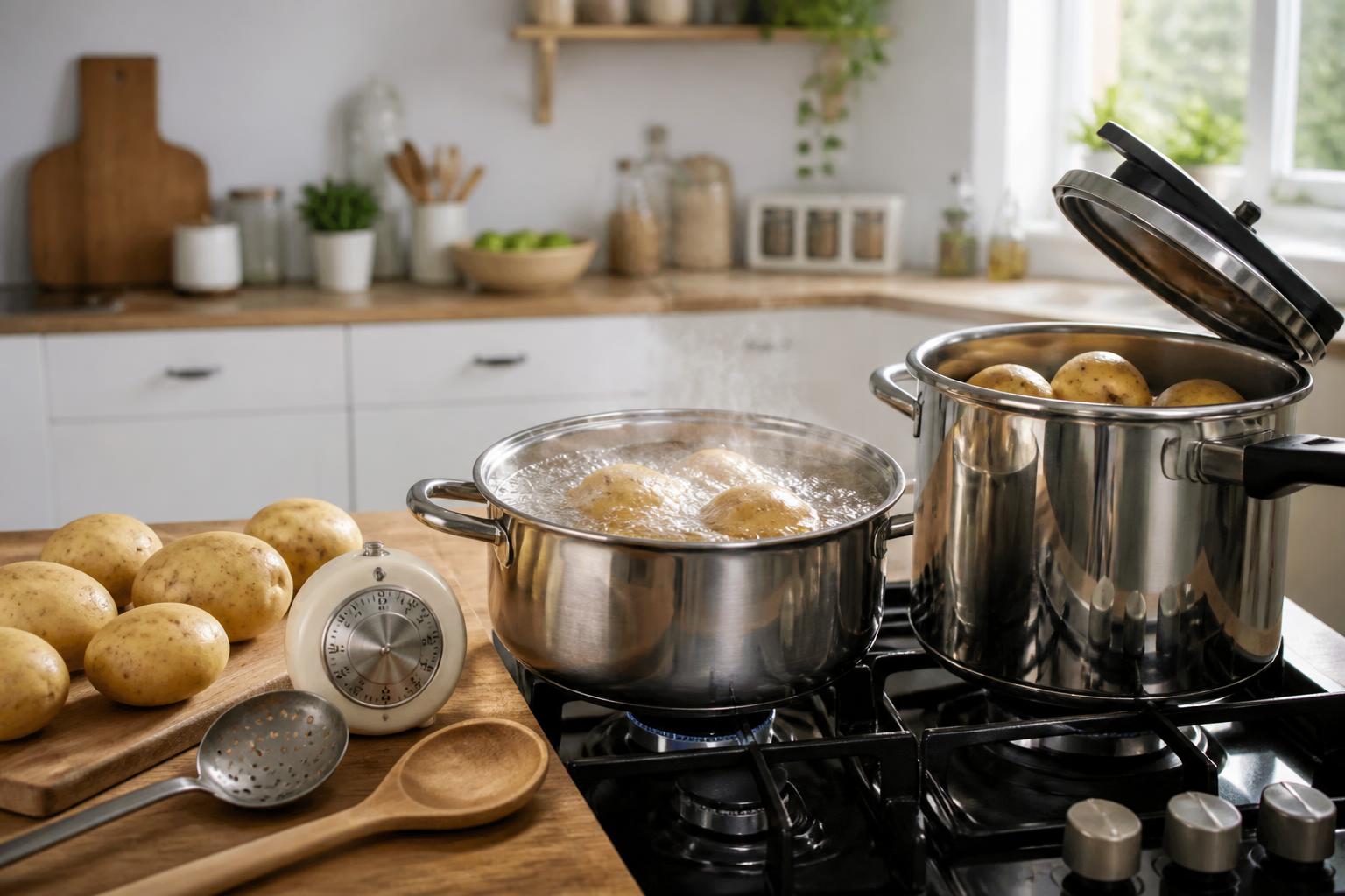 découvrez le temps de cuisson idéal des pommes de terre à l'eau selon la méthode choisie : casserole, cocotte-minute ou usage traditionnel, pour des pommes de terre parfaitement cuites.