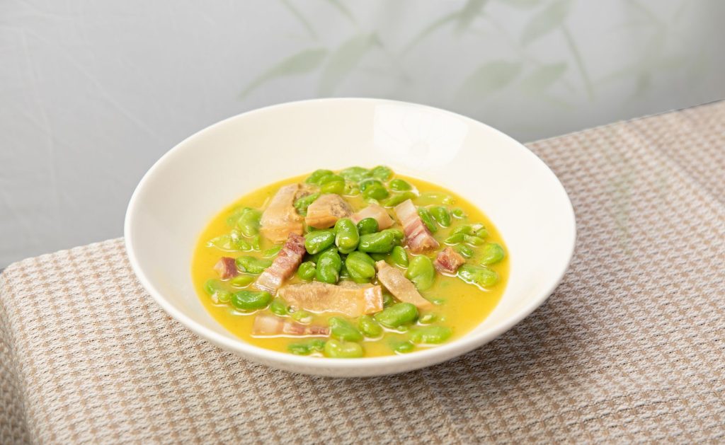 Haricots plats 8 recettes faciles — haricots plats carbonara crémeuse