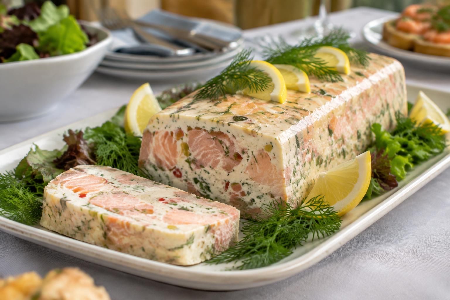 découvrez notre pain de poisson au saumon ou au thon, une terrine facile à préparer et à servir froide, idéale pour un buffet convivial.